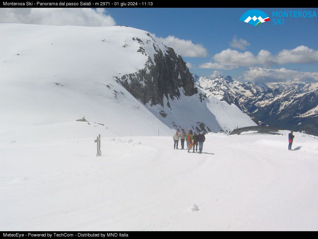 Monterosa Gressoney la Trinite webcam - Passo Salati  2.971 m